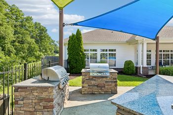 Outdoor grilling area